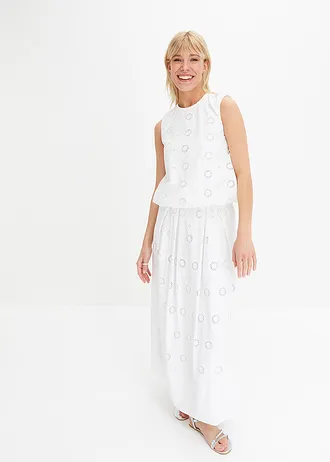 Top z organické bavlny, barva: bílá