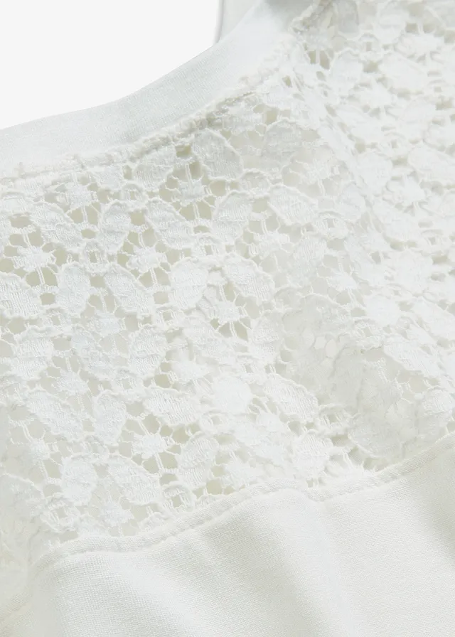 T-shirt doux en viscose extensible • écru • product-page.page-title-suffix