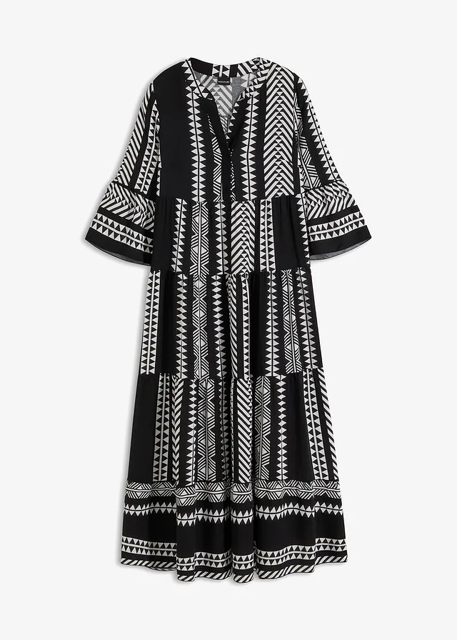 Robe longue en viscose fluide