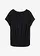 T-shirt doux en viscose extensible, Couleur: noir