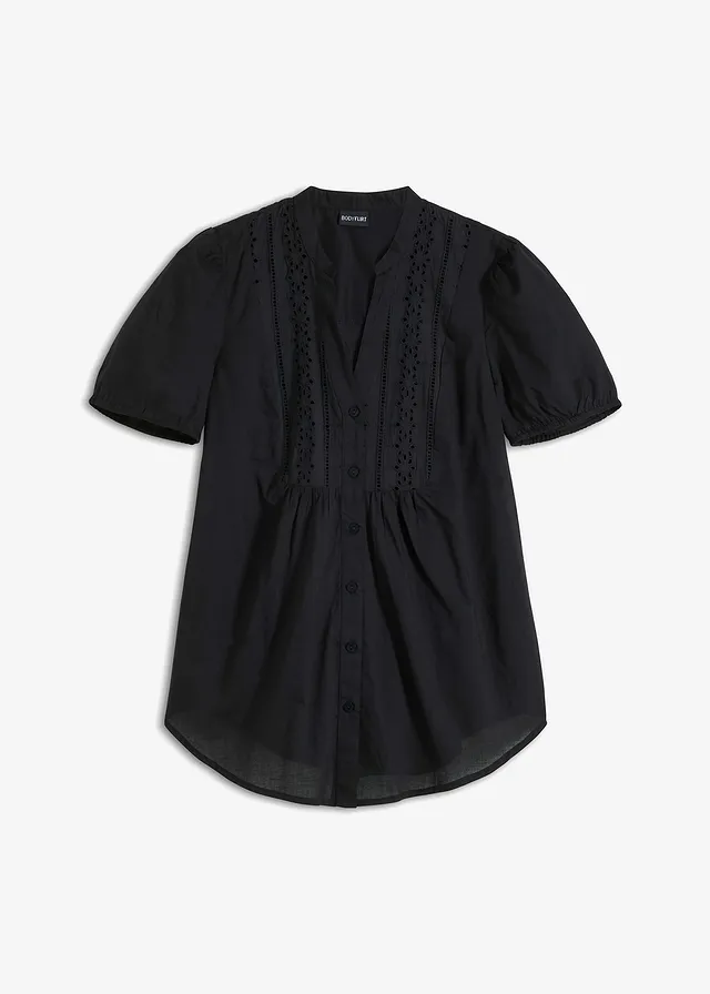 Blúzka s dierkovanou výšivkou