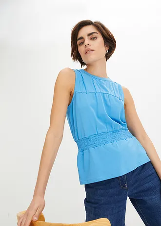 Shirt met smokdetail • briljantblauw • bonprix online shop