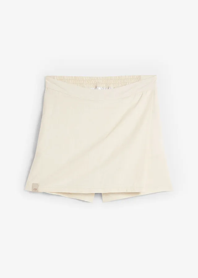 Nohavicová sukňa s plátnom