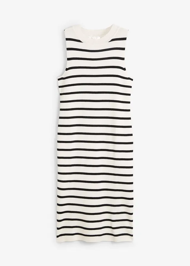 Rochie tricotată, dungată