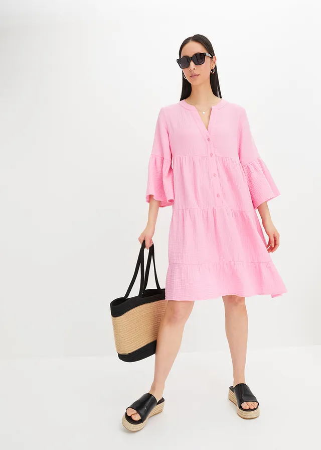 Robe-tunique 100% coton • rose • product-page.page-title-suffix