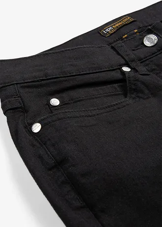 Jean slim taille mi-haute, très extensible • noir denim • Boutique bonprix