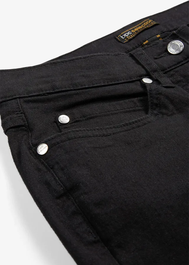 Jean slim taille mi-haute, très extensible • noir denim • product-page.page-title-suffix