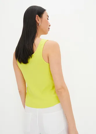 Top met brede schouderbandjes • limoengroen • bonprix online shop