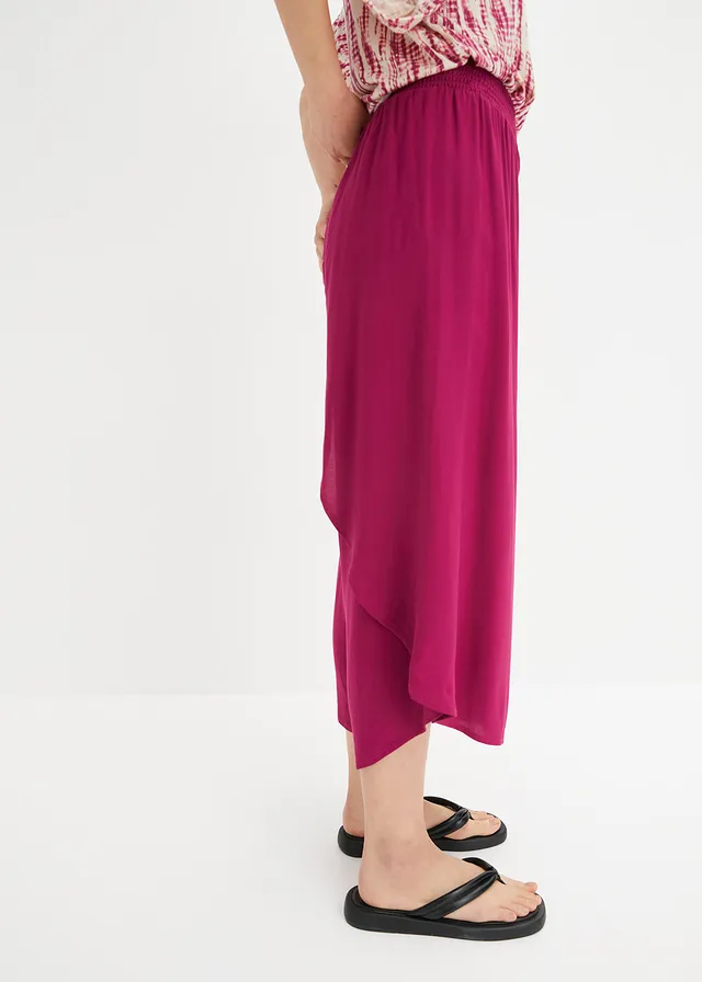 Cropped culotte van zachte viscose • violet • product-page.page-title-suffix