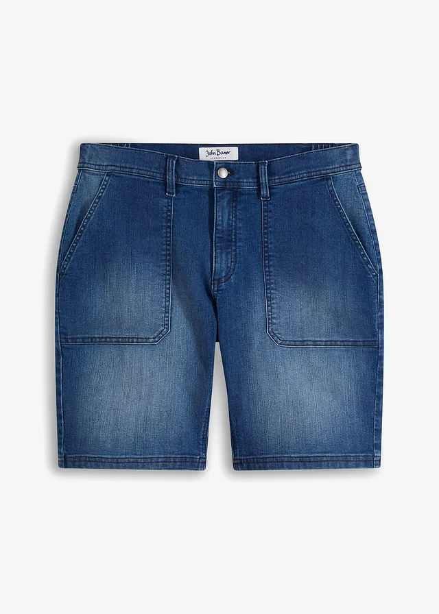 Bermude de blugi stretch, Relaxed Fit