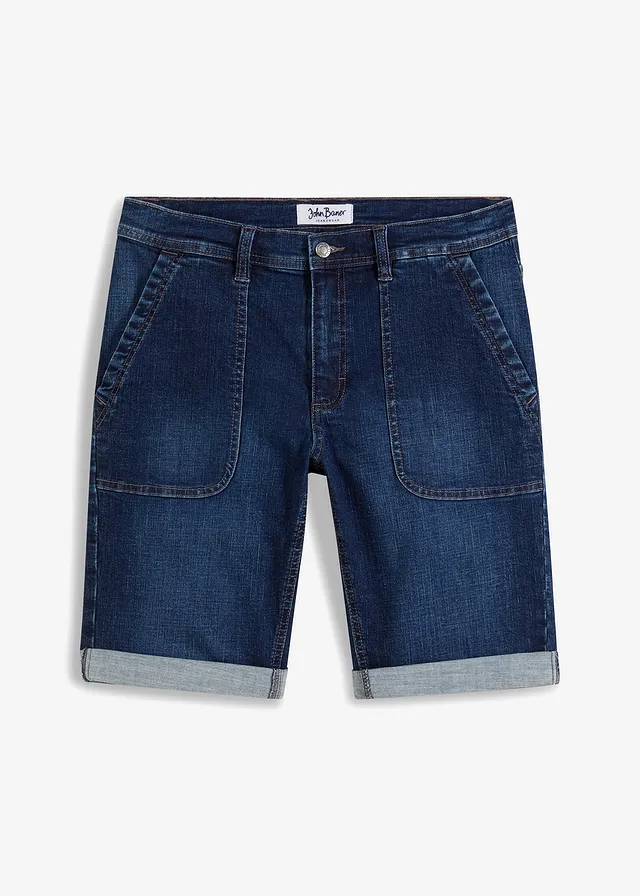Bermude de blugi cu stretch, regulat fit