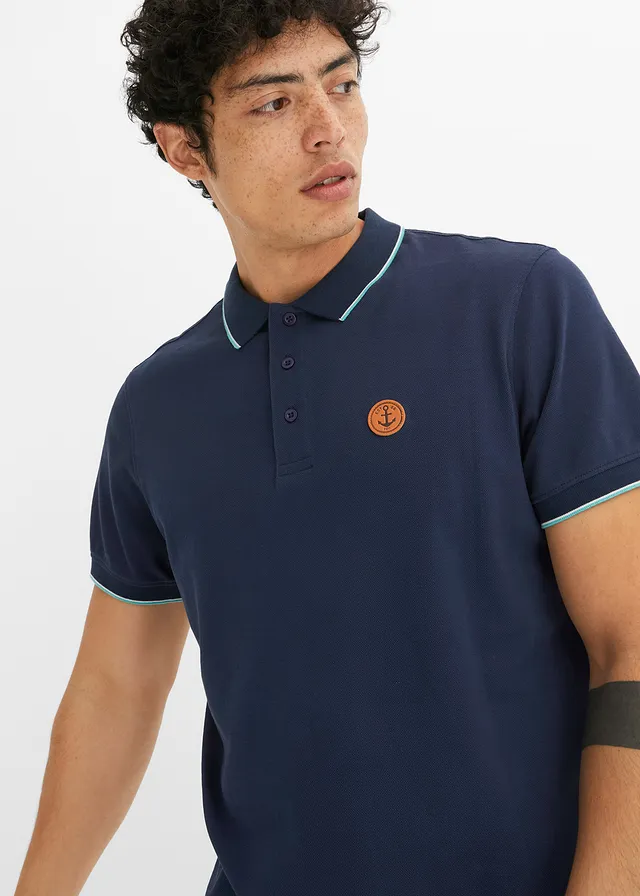 Polo en maille piquée 100% coton • bleu foncé • product-page.page-title-suffix
