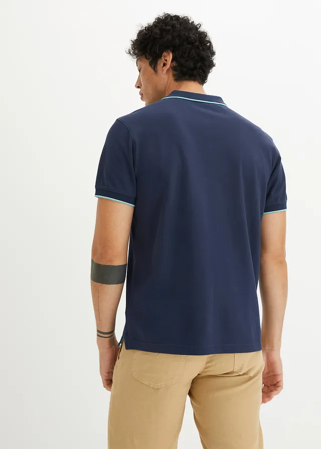 Polo en maille piquée 100% coton • bleu foncé • product-page.page-title-suffix