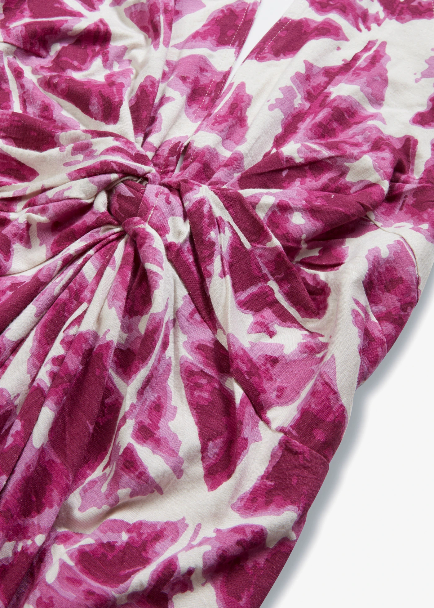 Halterjurk van jersey • ecru-violet • bonprix online shop