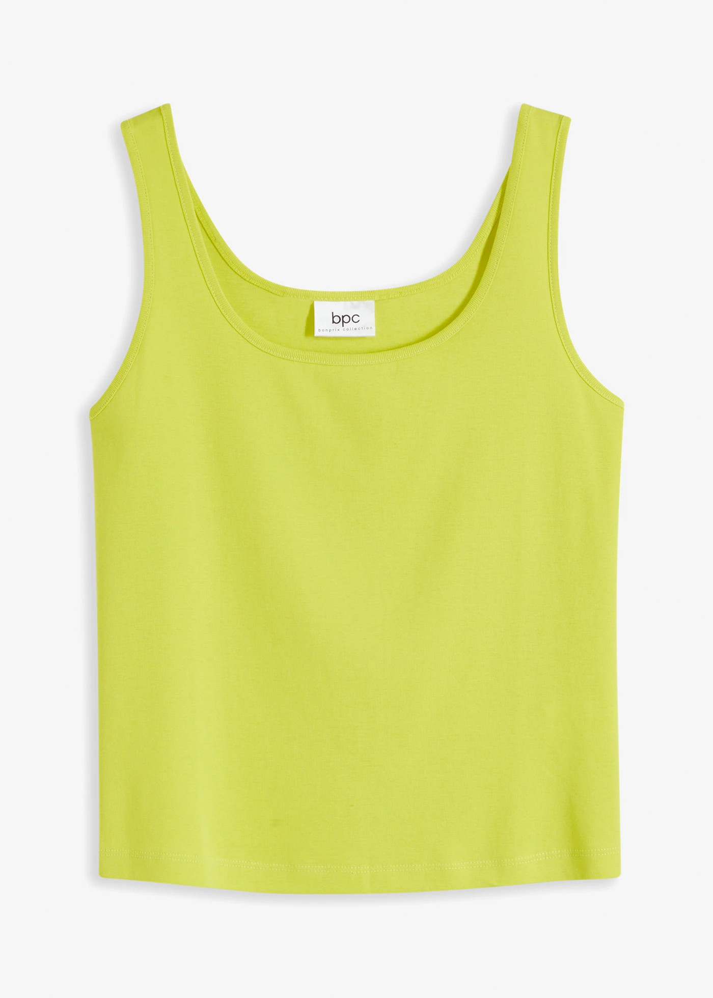 Top met brede schouderbandjes • limoengroen • bonprix online shop