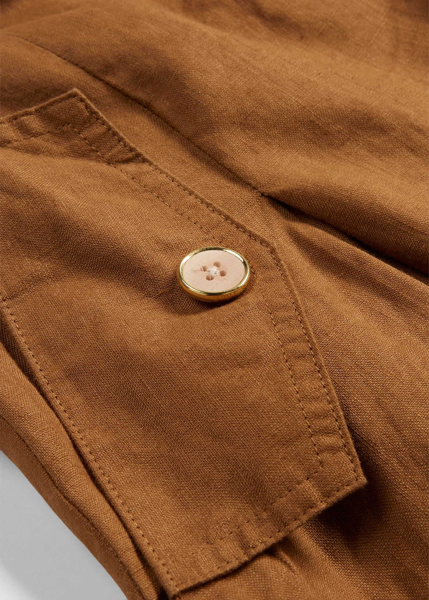 Linnen rok met plooien • cognac • bonprix online shop