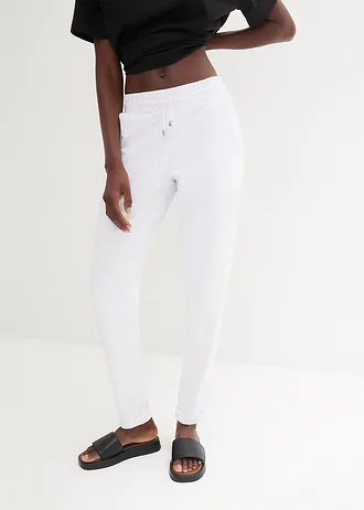 Broek van viscosemix • wit • bonprix online shop