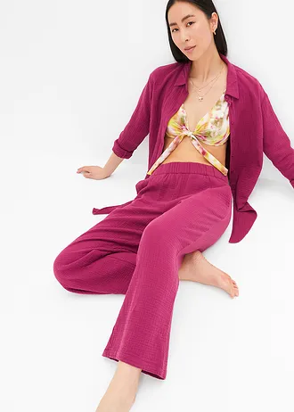 Marlene Dietrich broek van mousseline • violet • bonprix online shop