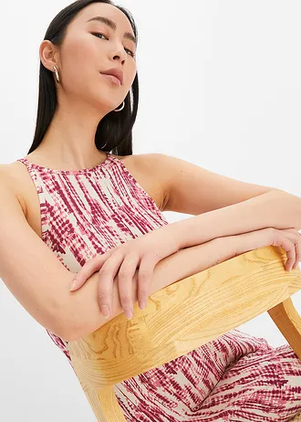 Gedessineerde jurk • violet-ecru gedessineerd • bonprix online shop