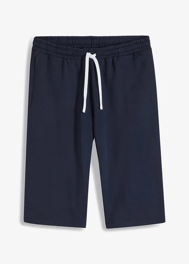 Bermuda long en molleton • bleu foncé • Boutique bonprix