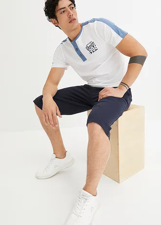 Bermuda long en molleton • bleu foncé • Boutique bonprix