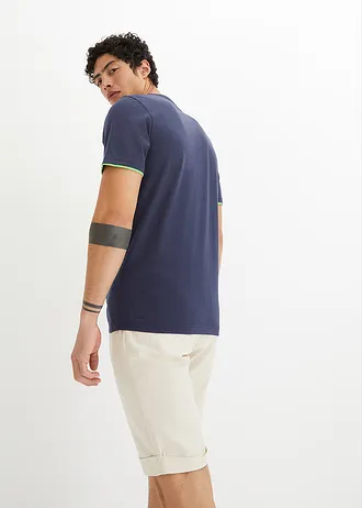 T-shirt 100% coton • bleu foncé • Boutique bonprix