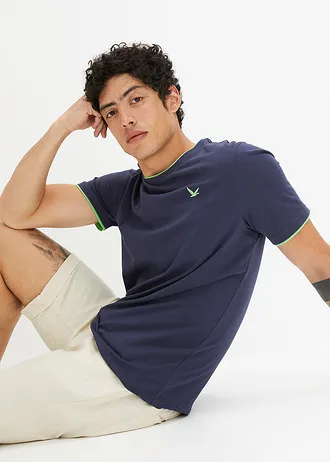 T-shirt van biologisch katoen • donkerblauw • bonprix online shop