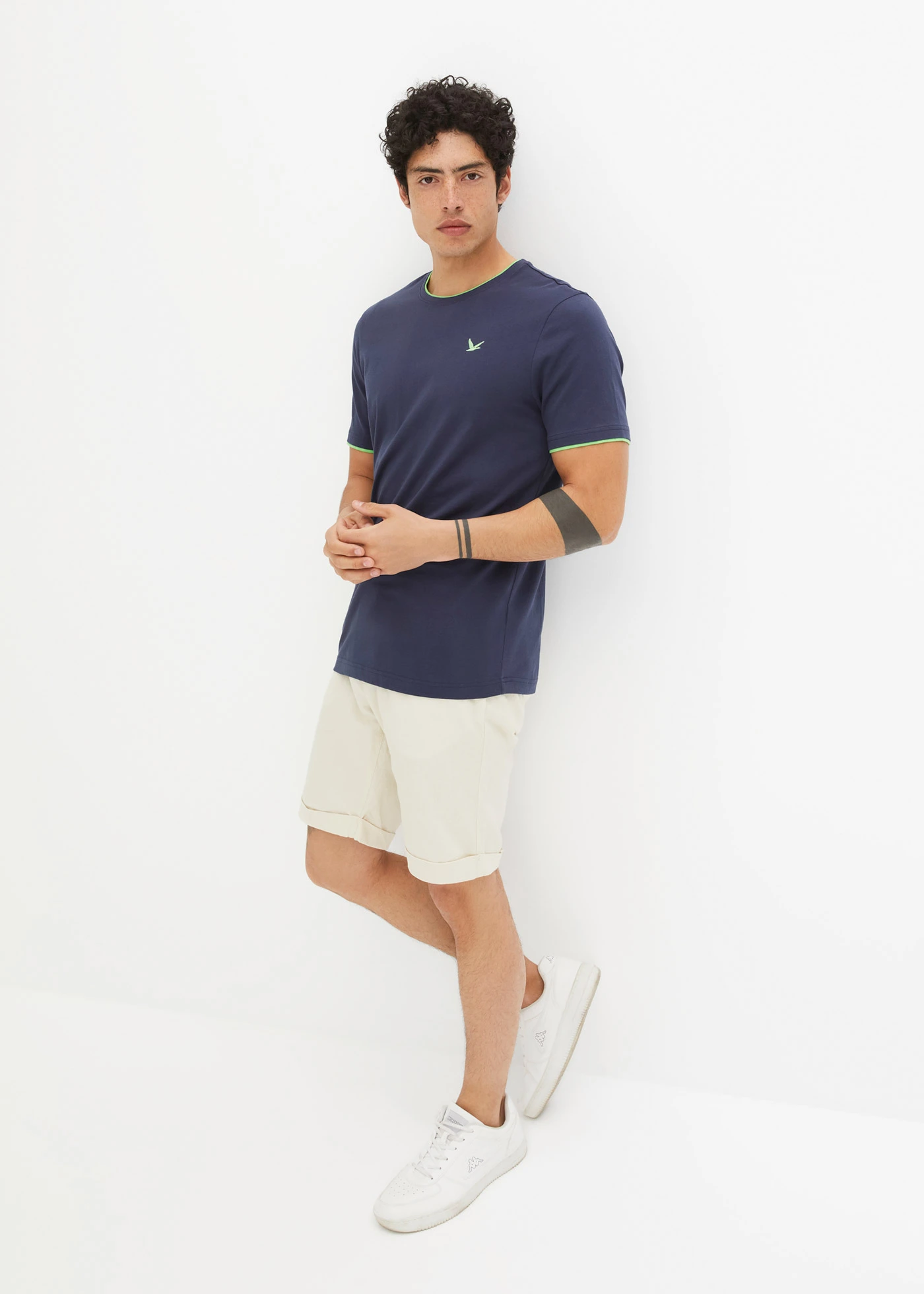 T-shirt 100% coton • bleu foncé • Boutique bonprix