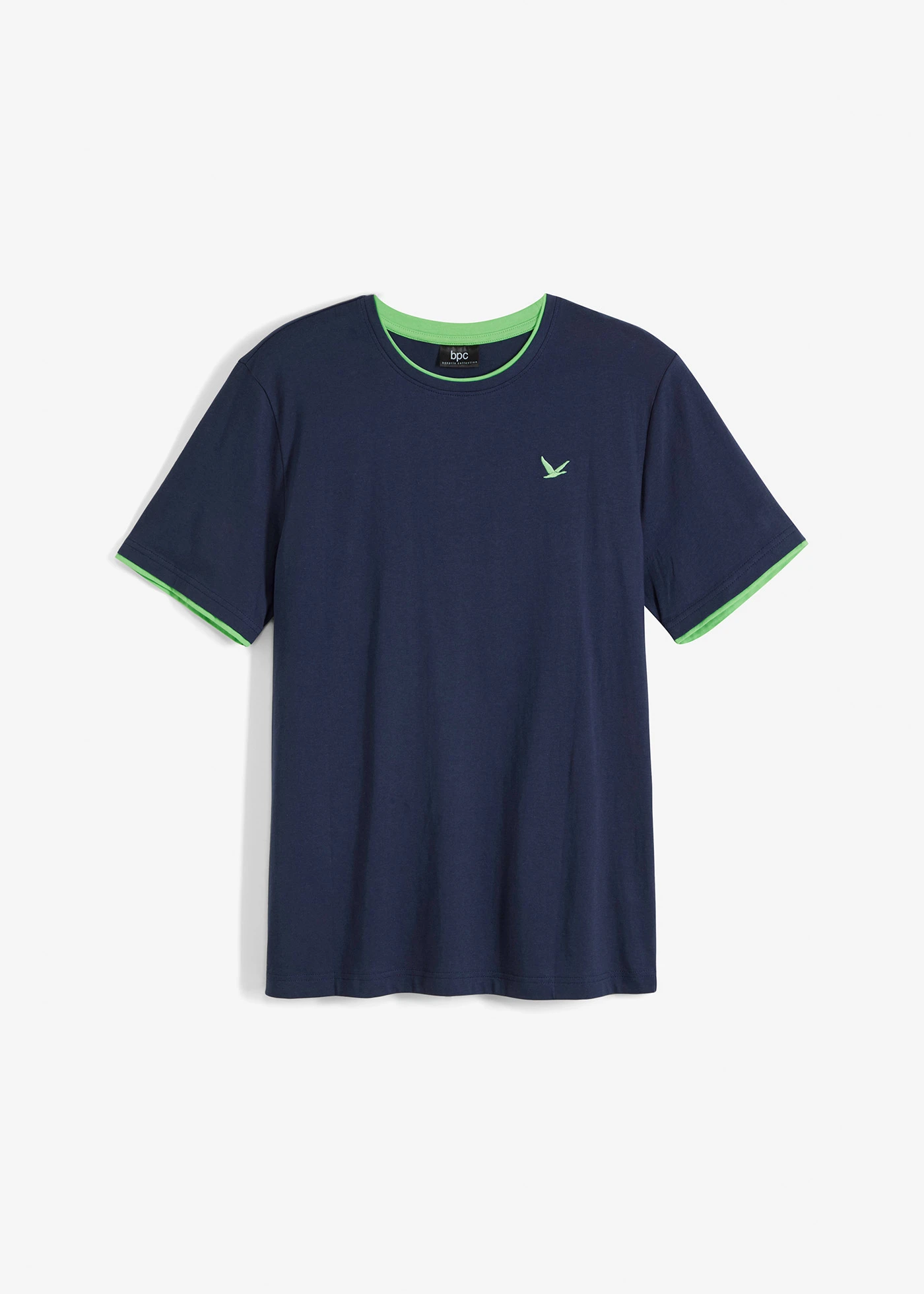 T-shirt 100% coton • bleu foncé • Boutique bonprix