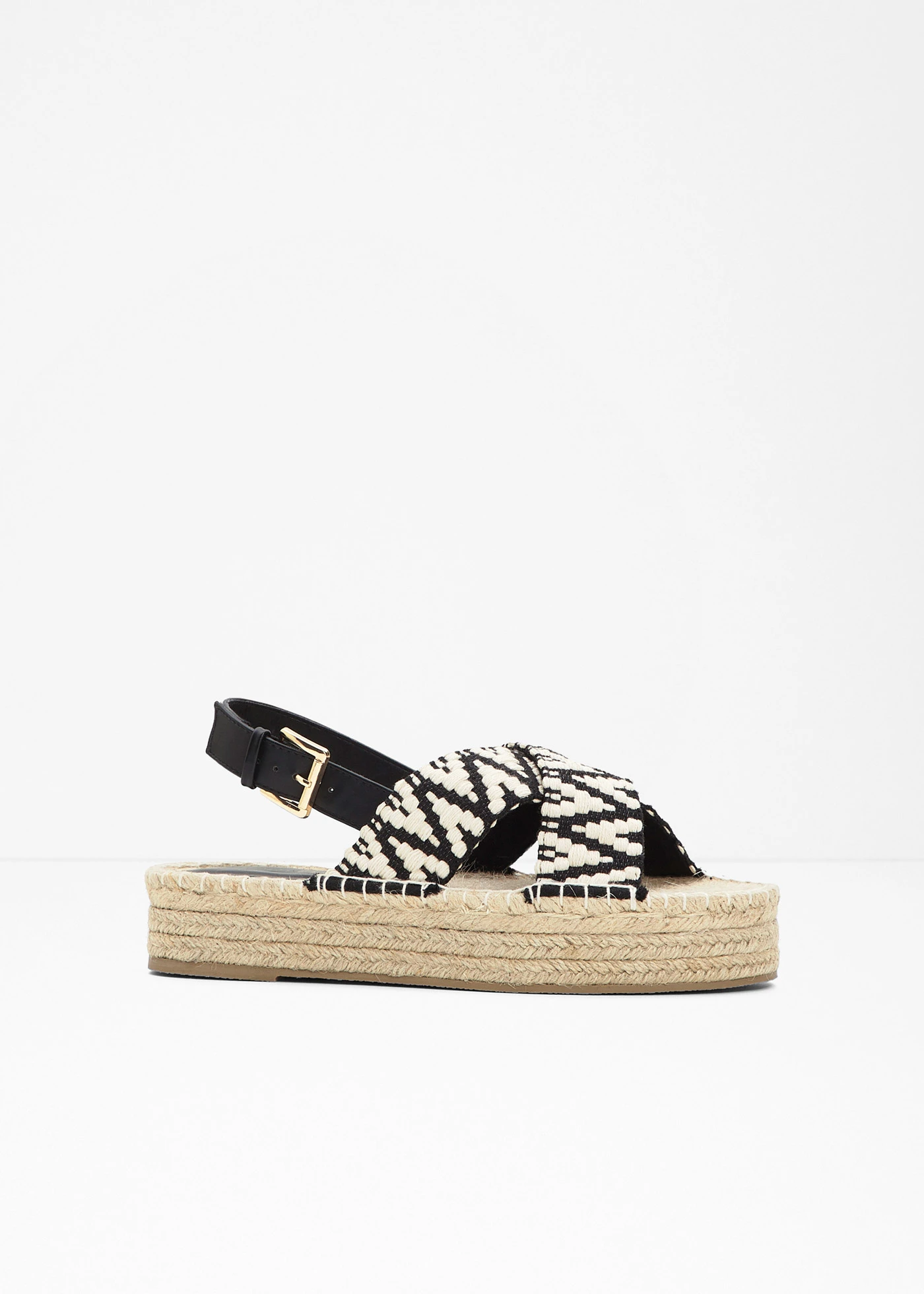 Sandály na platformě • béžová + černá • bonprix obchod