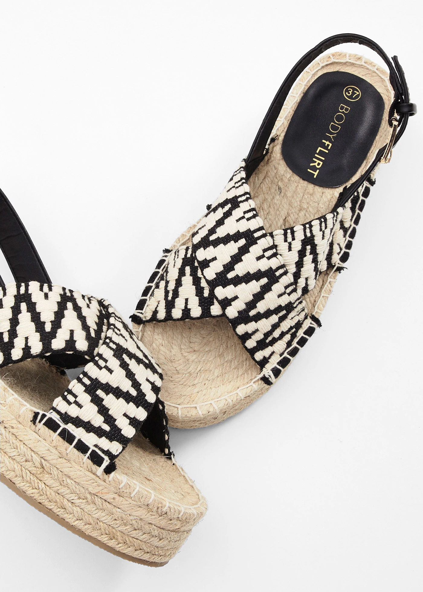 Sandály na platformě • béžová + černá • bonprix obchod