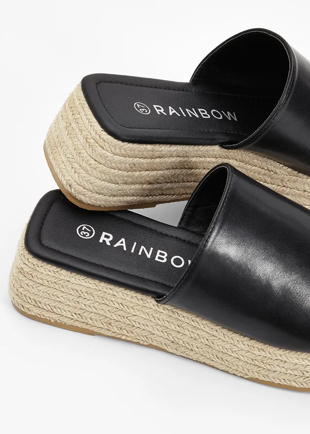 Plateau slippers • zwart • product-page.page-title-suffix