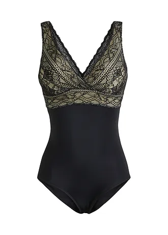 Stahovací body, středně tvarující efekt • černá • bonprix obchod