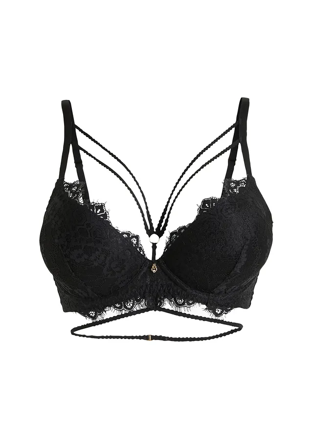 Sutien push-up cu elemente decorative