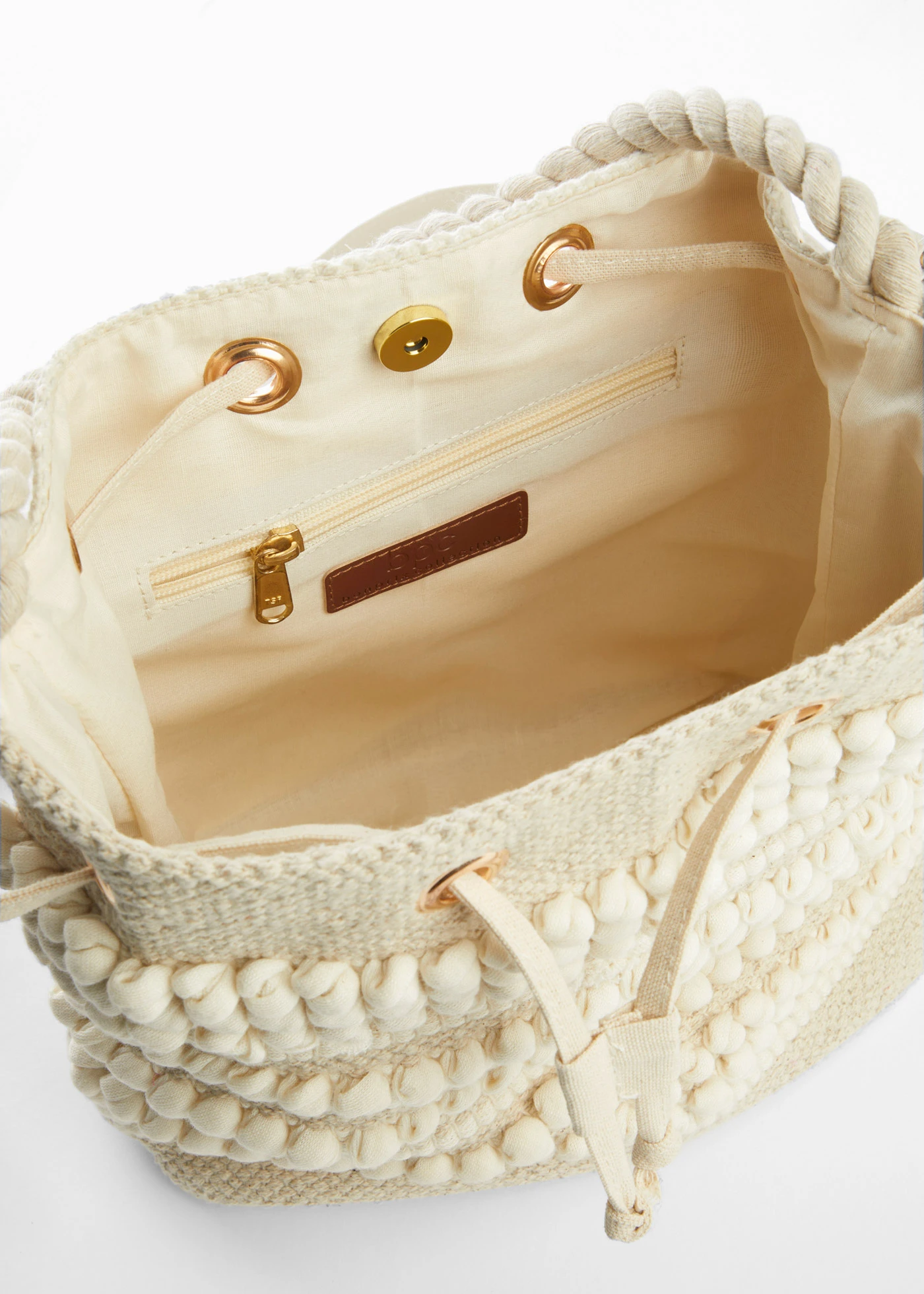 Sac seau texturé • beige naturel • Boutique bonprix