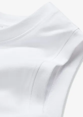 Jersey top met biologisch katoen • wit • bonprix online shop