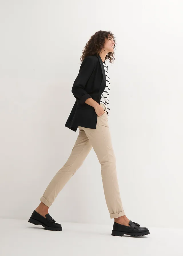 Stretch chino, Kleur: sand