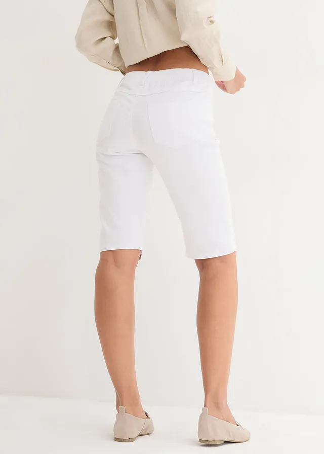 Stretch bermuda (set van 2) • wit+blue bleached • product-page.page-title-suffix