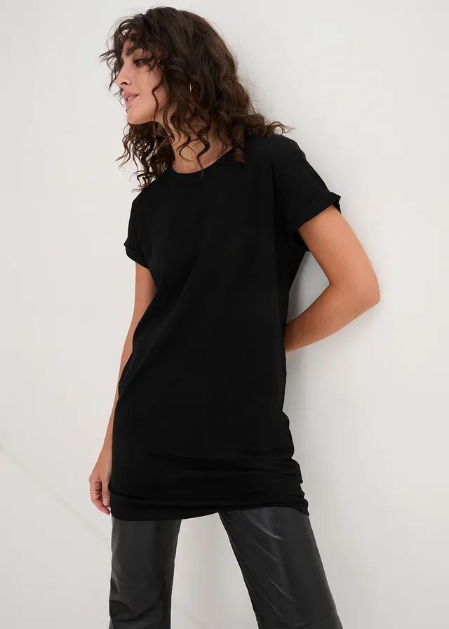 Longshirt van katoen • zwart • product-page.page-title-suffix