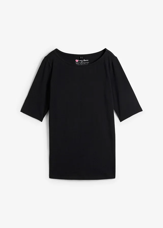 T-shirt à encolure bateau