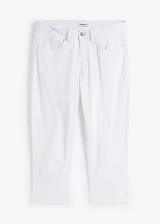 Džíny Slim Fit, Mid Waist, zkrácené