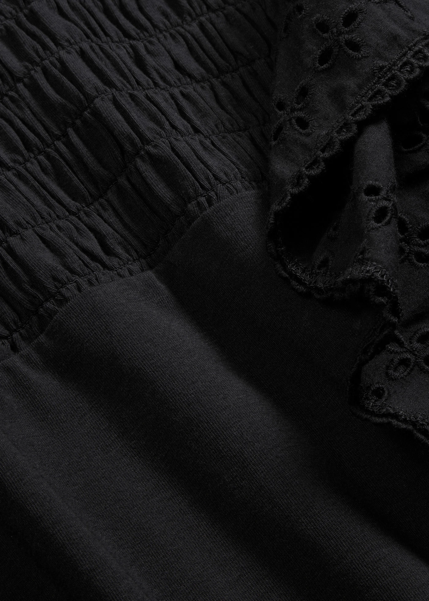 Shirt met broderie anglaise • zwart • bonprix online shop