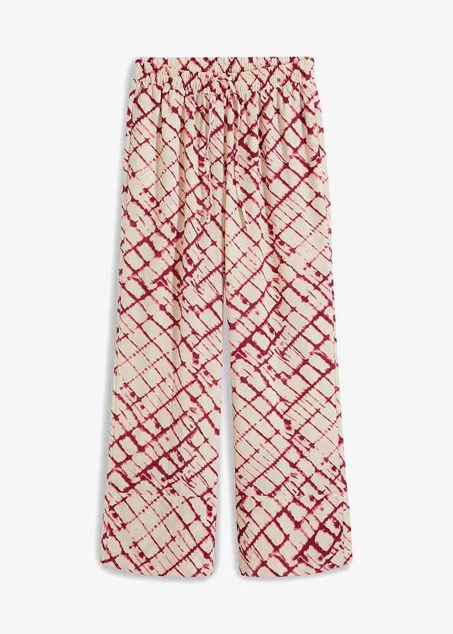 Pantaloni largi cu imprimeu