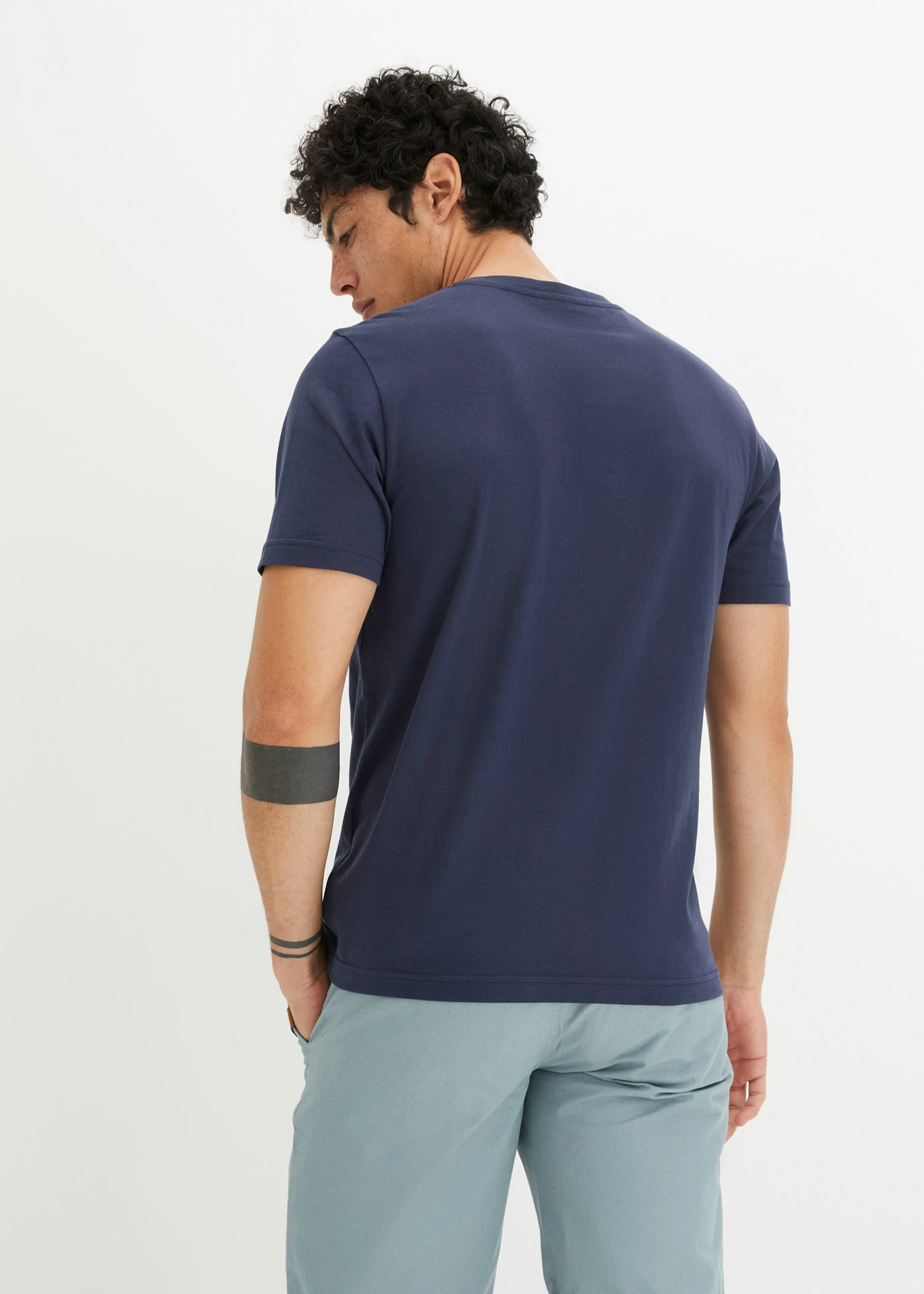 T-shirt van biologisch katoen met fotoprint • donkerblauw • bonprix online shop