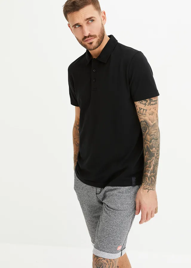 Polo fonctionnel, séchage rapide, Couleur: noir
