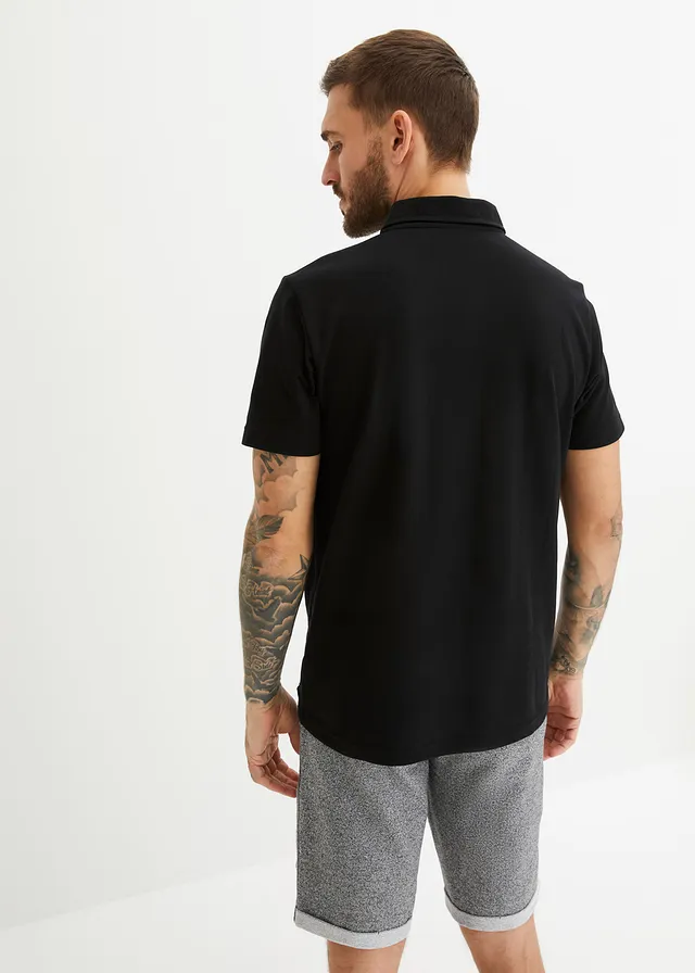 Polo fonctionnel, séchage rapide, Couleur: noir