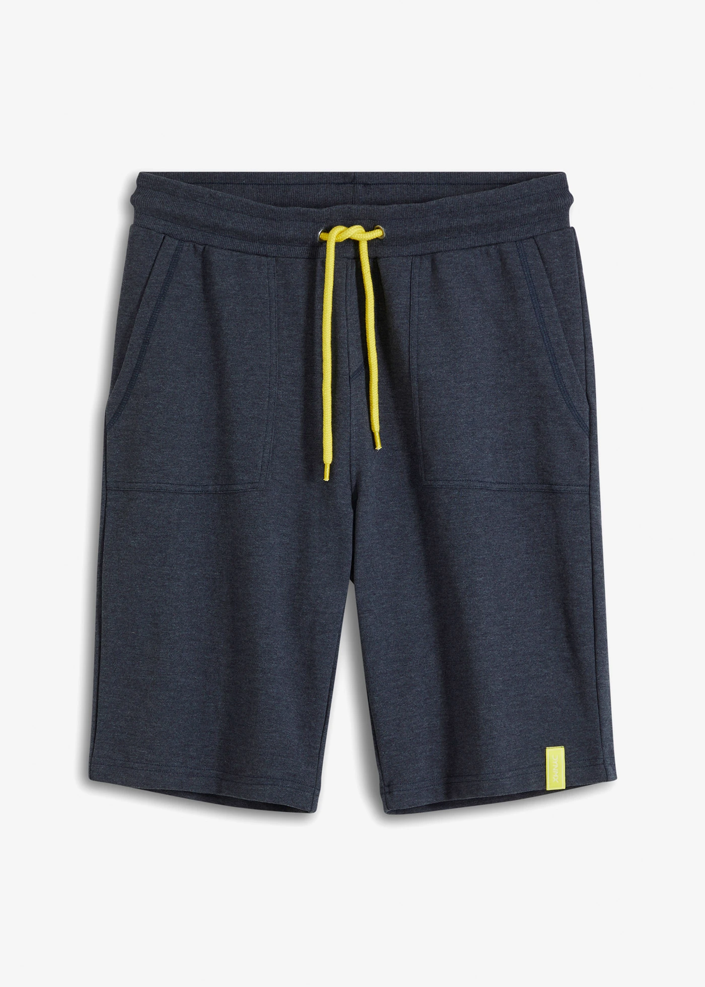 Bermudy dresowe, regular fit • ciemnoniebieski melanż • sklep bonprix