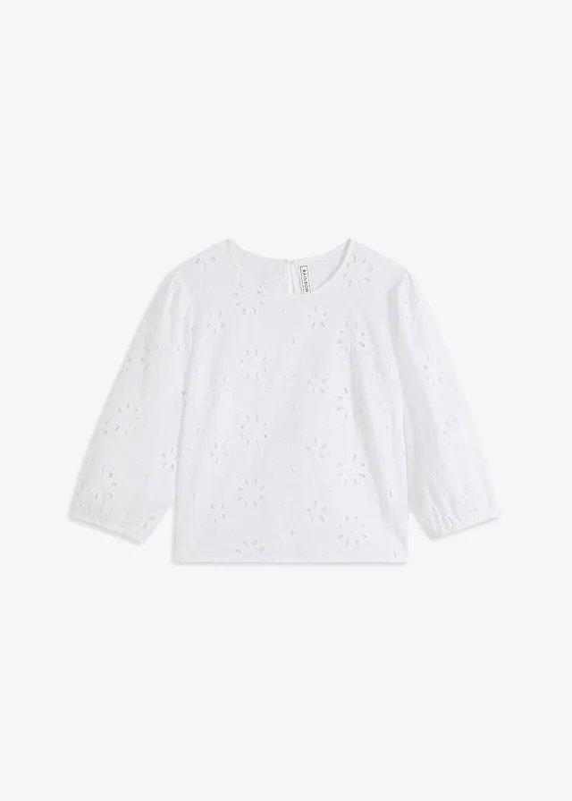 Blúzka s dierkovaným vzorom