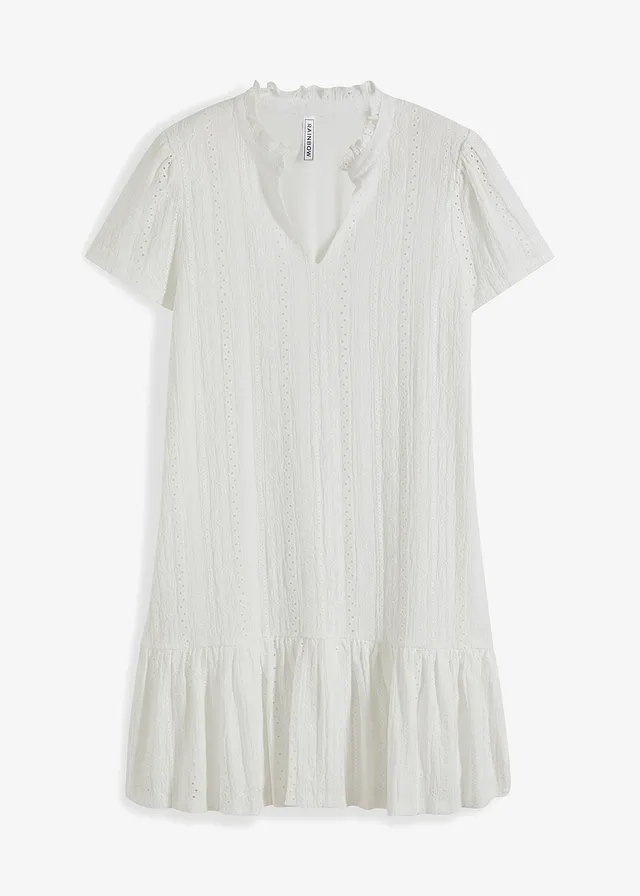 Rochie tricot cu dantelă