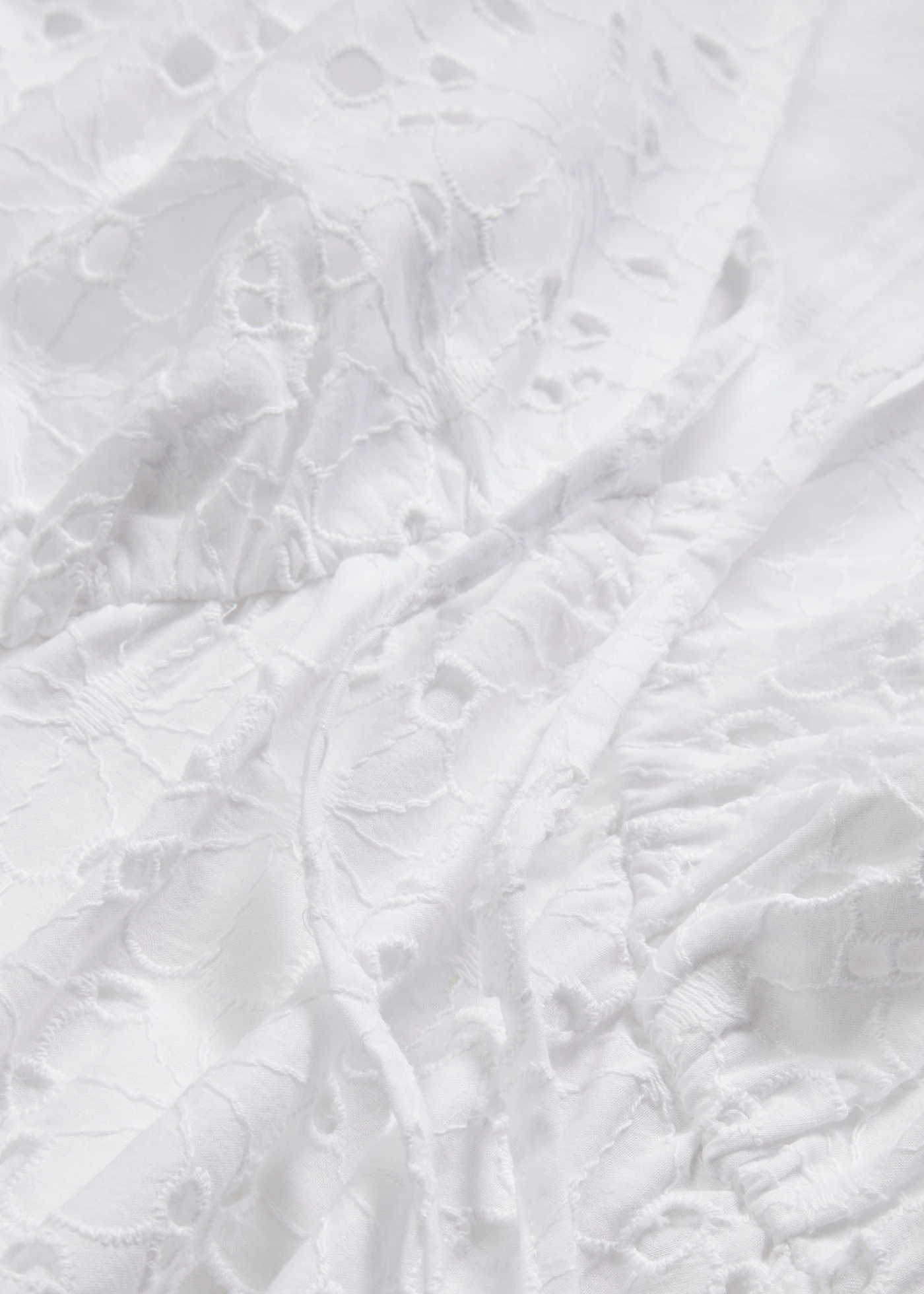 Jurk met broderie anglaise • wit • bonprix online shop